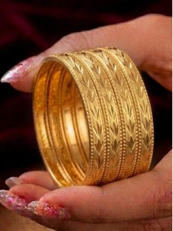Gold Plated Bangles